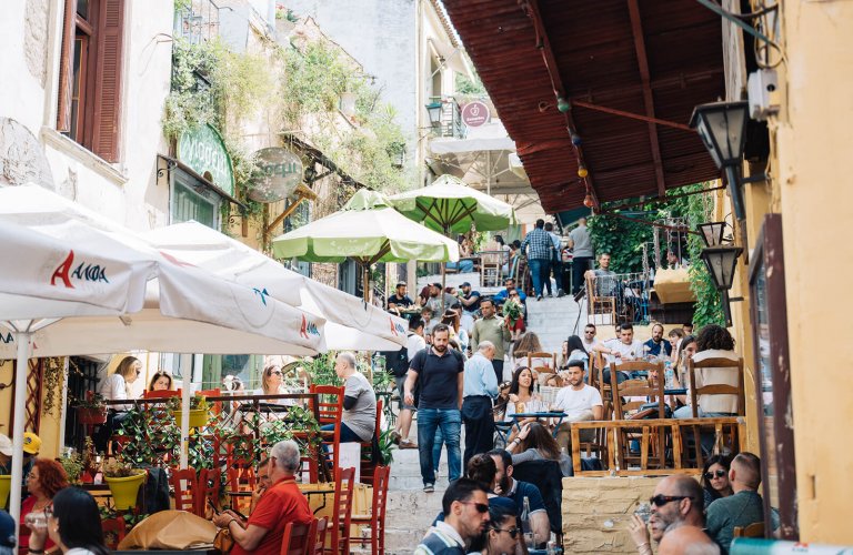Athens with teenagers cafes 