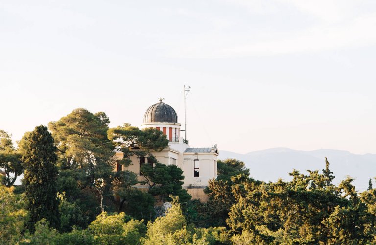 A view of the National Observatory in Athens. 