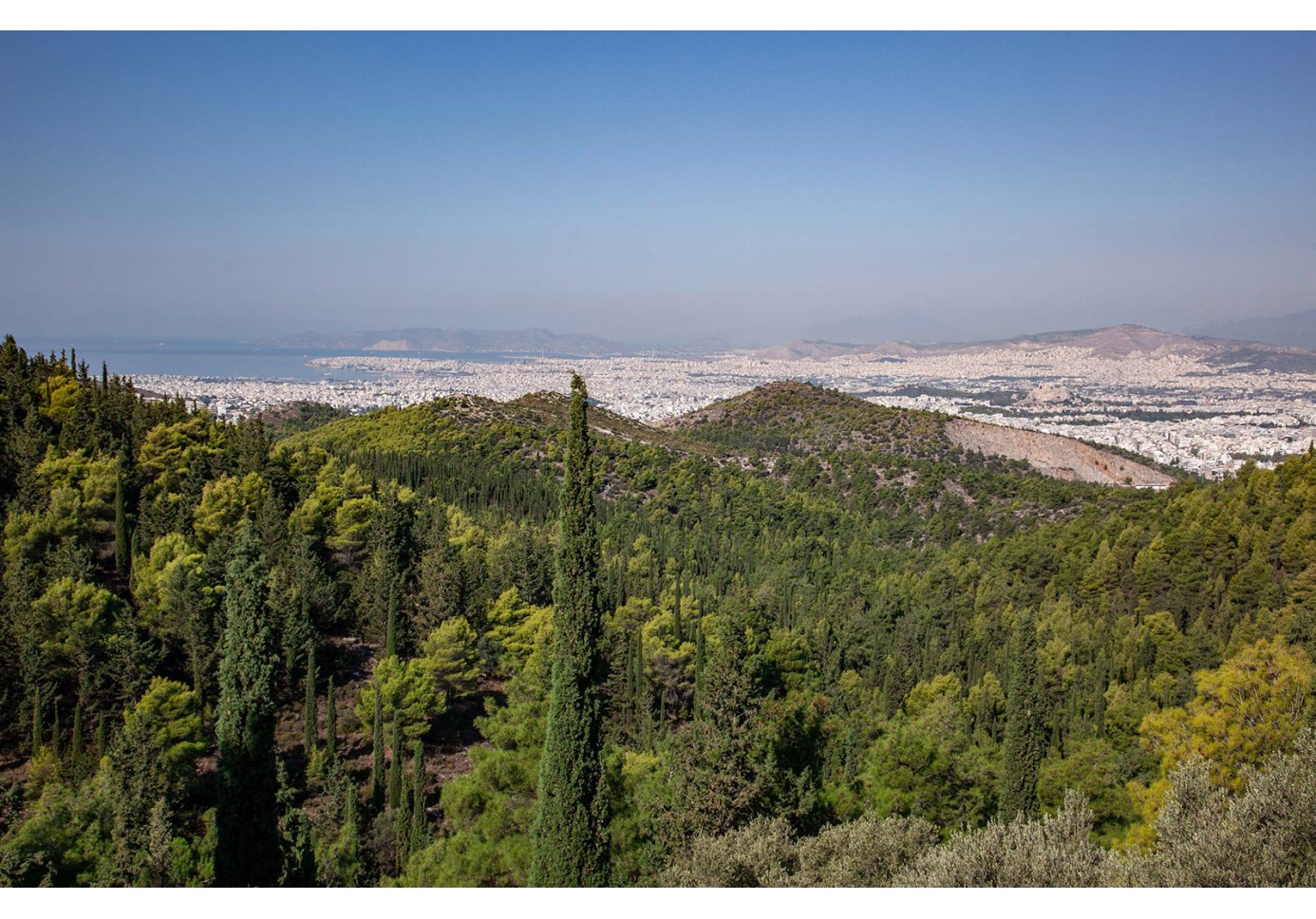 View of Athens from Ymittos Mountain