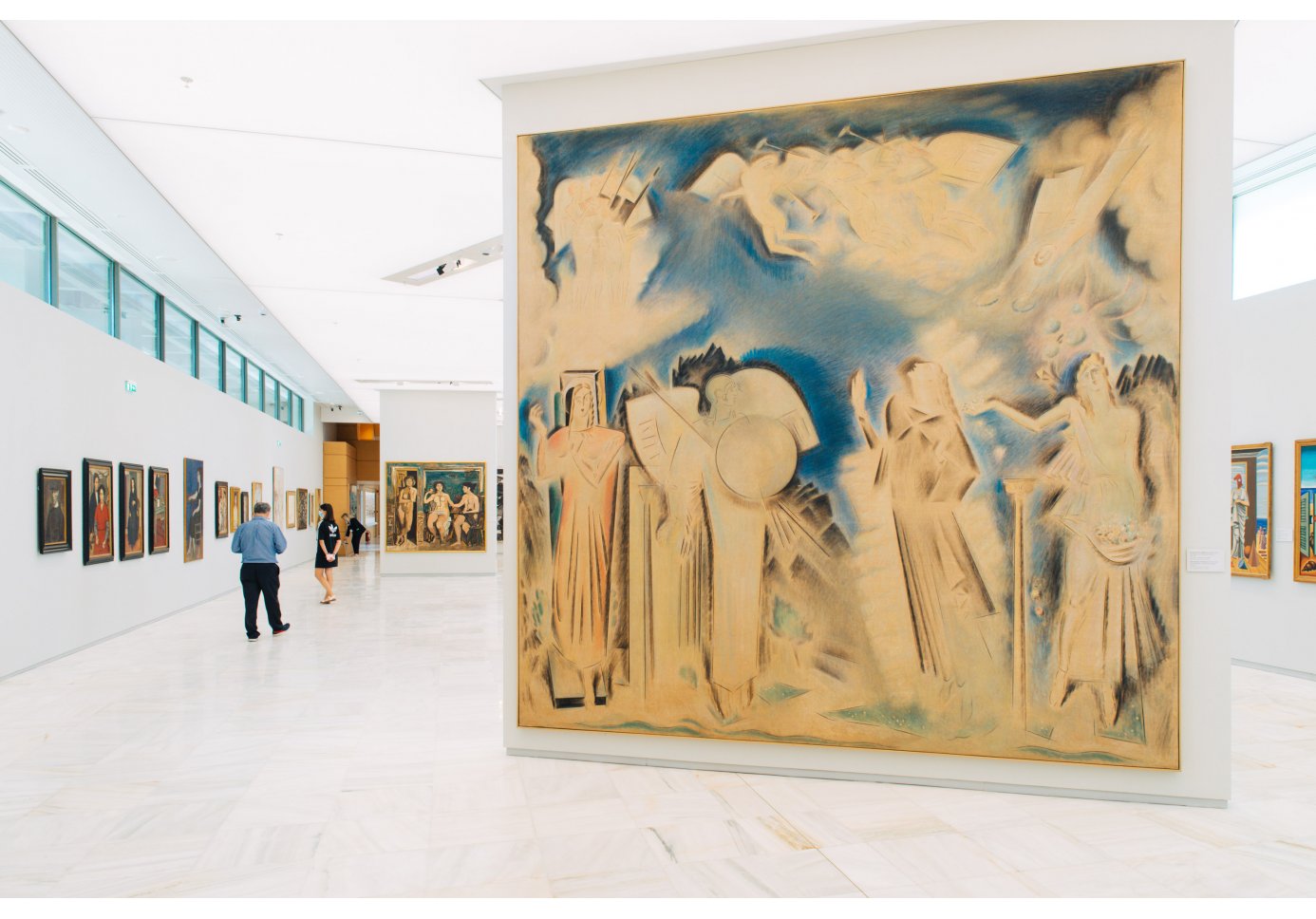 The Apotheosis of Athanasios Diakos by Konstantinos Parthenis at the National Gallery of Greece in Athens