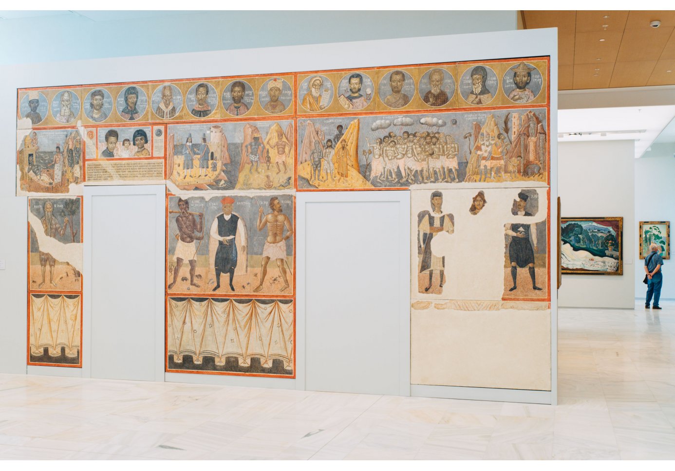 Wall Painting by Fotis Kontoglou at the National Gallery of Greece in Athens