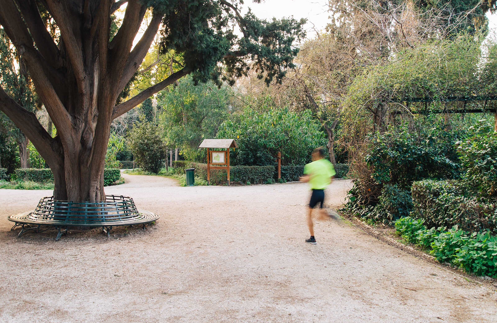 Running in the National Garden. | Photo: Thomas Gravanis 
