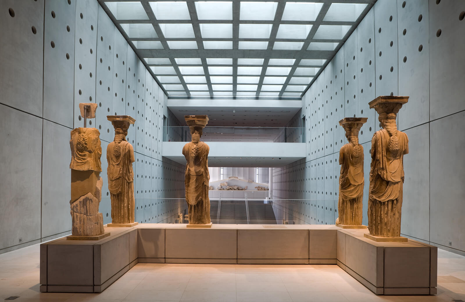 The caryatids at the Acropolis Museum. | Courtesy: The Acropolis Museum 