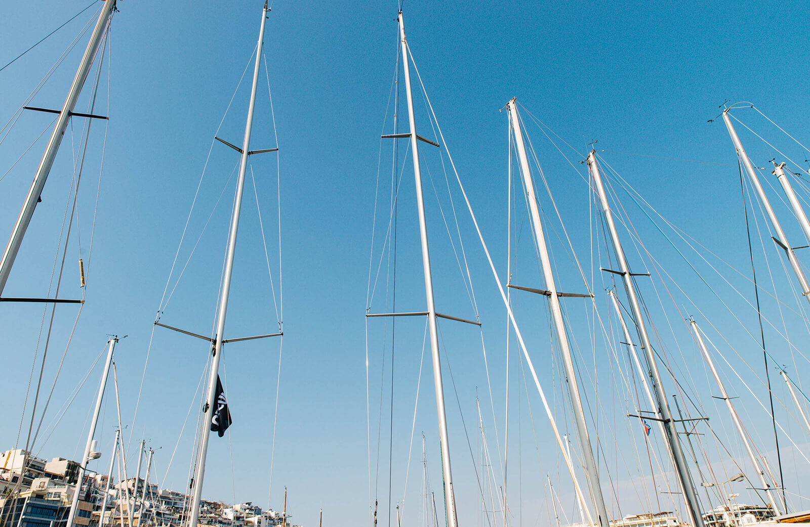 Sailing masts against blue skies: a sight that never fails to delight. | Photo: Thomas Gravanis 