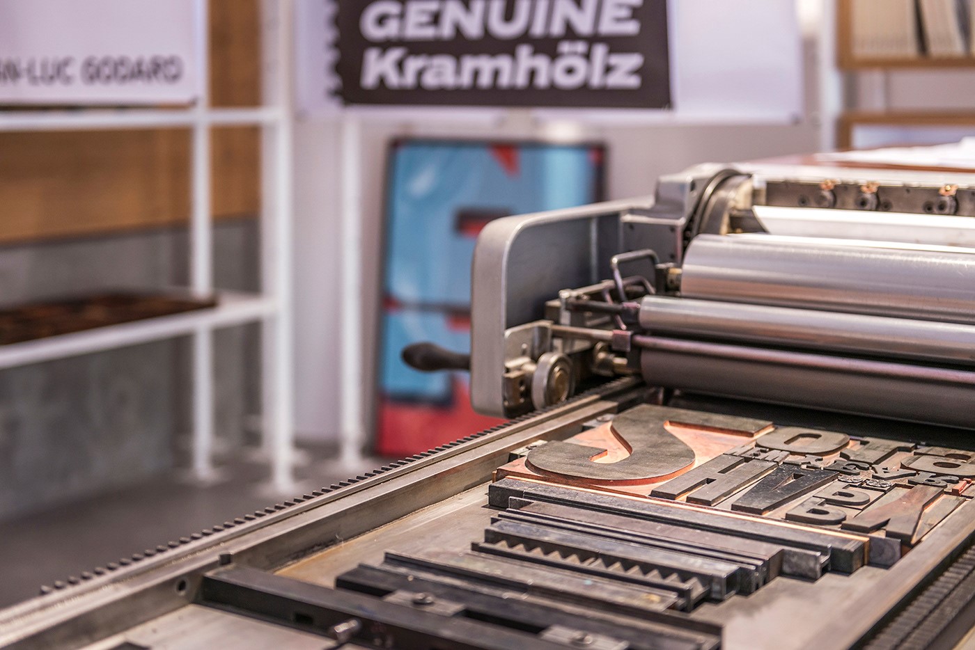 Pressing type matters at Parachute Typefoundry. | Courtesy: Parachute Typefoundry 