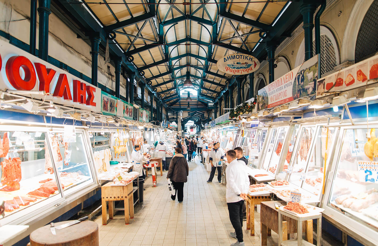 During your walk you'll be passing right above the Athens Central Food Market, so make sure to pay a visit. | Photo: Thomas Gravanis 