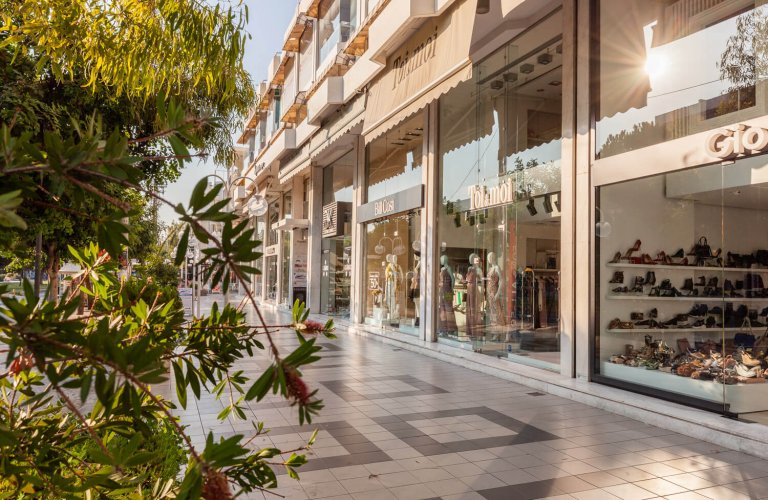 Metaxa shopping street, Glyfada, Athens Riviera