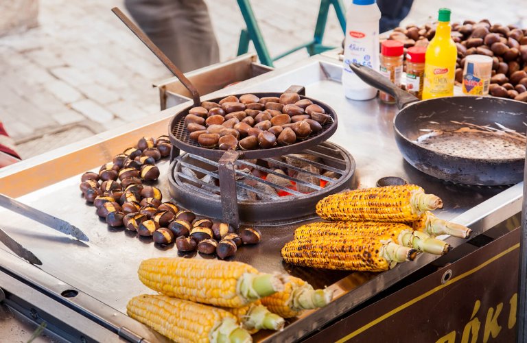 roasted street food