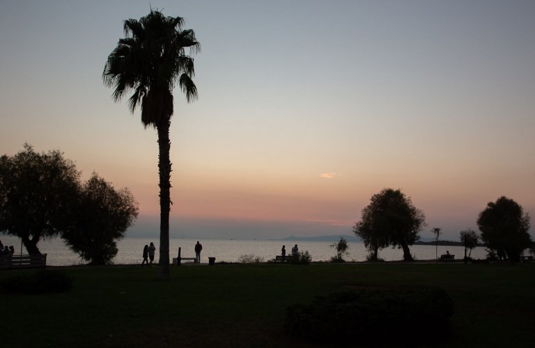 Voula seaside at sunset - Athens Riviera