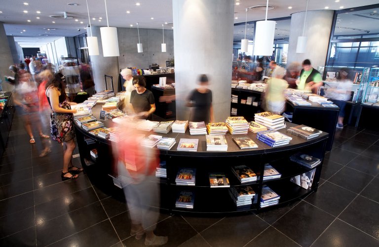 The museum's shop at the second floor. | Courtesy: The Acropolis Museum. Photo by Giorgos Vitsaropoulos.