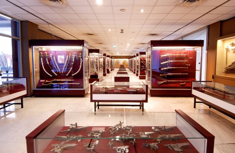 Ground floor: the weapons collection of Major Petros Saroglou. | Courtesy: War Museum