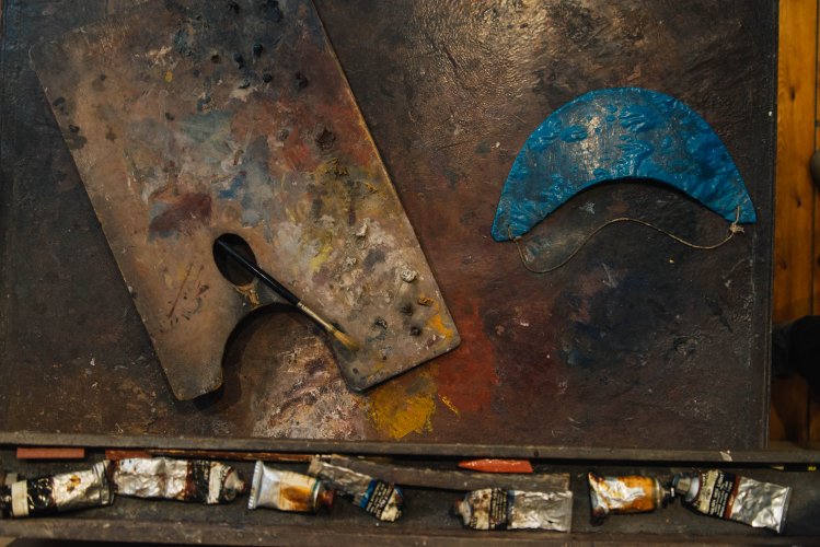 The artist's palette. | Photo: Thomas Gravanis