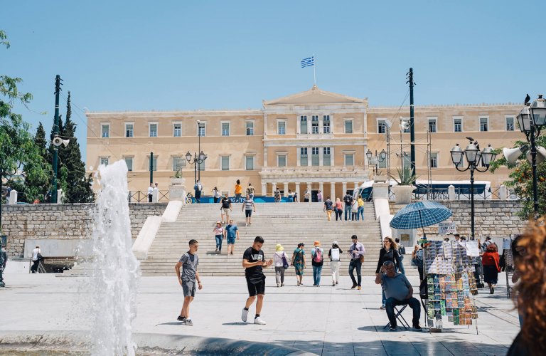 Athens with teenagers syntagma square