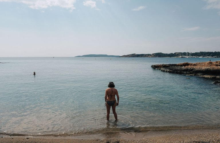 Swimming in Vouliagmeni 