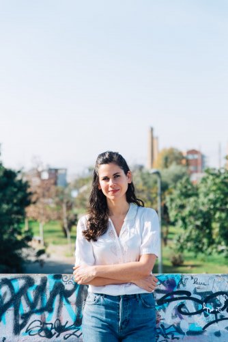 a woman photographed in Athens