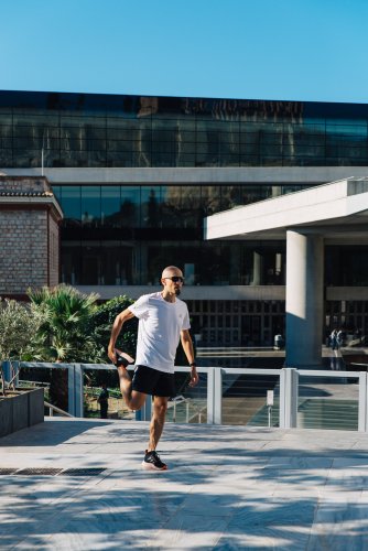 Grigoris Skoularikis running in Athens