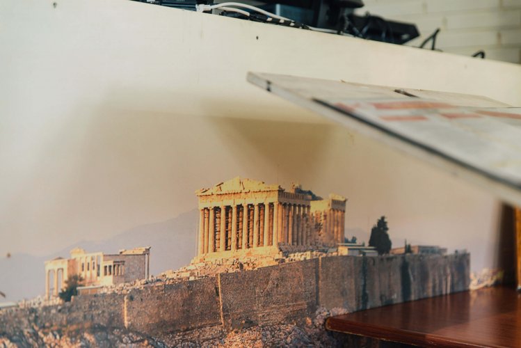 a photograph of a picture of the Parthenon in Athens