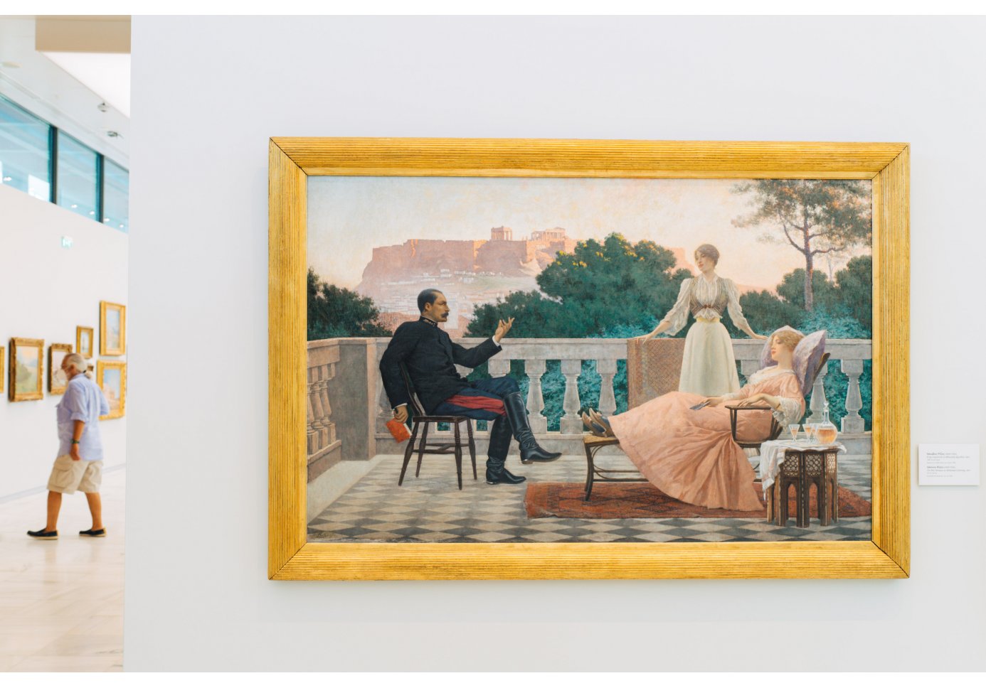 On the Terrace by Iakovos Rizos at the National Gallery of Greece in Athens