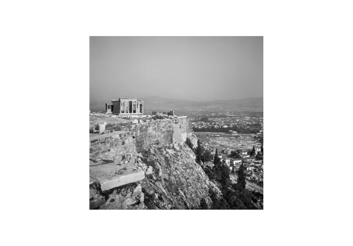 The Erechteion, the Agora and the temple of Theseus. 